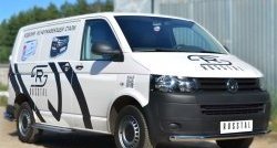 15 899 р. Широкая защита порогов SLITKOFF Volkswagen Transporter T6 дорестайлинг (2015-2019)  с доставкой в г. Майкоп. Увеличить фотографию 3