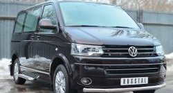 15 899 р. Широкая защита порогов (Multivan-Caravelle) SLITKOFF Volkswagen Transporter T6 дорестайлинг (2015-2019)  с доставкой в г. Майкоп. Увеличить фотографию 3