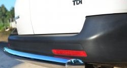 15 799 р. Защита заднего бампера (Ø63 мм, нержавейка) SLITKOFF  Volkswagen Caravelle  T5 - Transporter  T5  с доставкой в г. Майкоп. Увеличить фотографию 3