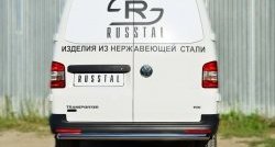 15 799 р. Защита заднего бампера (Ø63 мм, нержавейка) SLITKOFF  Volkswagen Caravelle  T5 - Transporter  T5  с доставкой в г. Майкоп. Увеличить фотографию 4