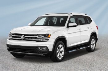 Защита порогов Slitkoff (Ø 76 мм, в проступями) Volkswagen Teramont  CA1 (2016-2020) дорестайлинг (Нержавеющая сталь)