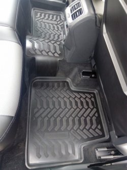 1 799 р. Коврики в салон Aileron 3D Volkswagen Tiguan Mk2 дорестайлинг (2016-2020)  с доставкой в г. Майкоп. Увеличить фотографию 3