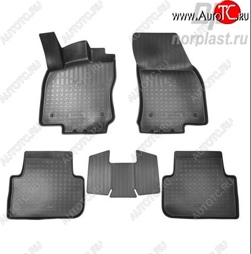 2 349 р. Коврики салонные литьевые Norplast Volkswagen Tiguan Mk2 дорестайлинг (2016-2020)  с доставкой в г. Майкоп