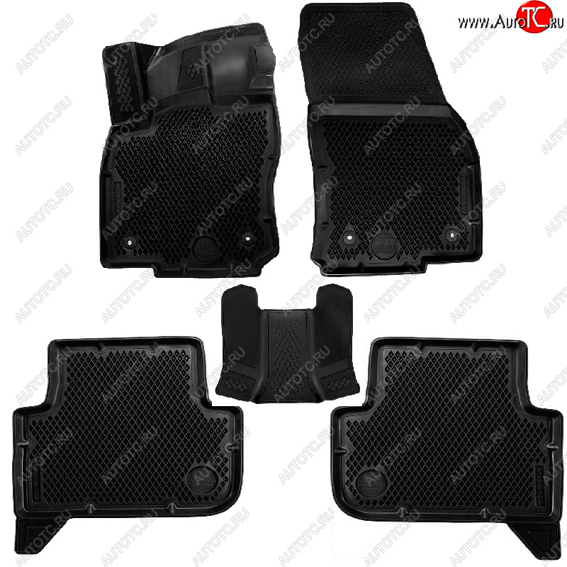 4 399 р. Коврики салона DELFORM ❞EVA 3D Premium❝ (термоэластопласт/ТЭП) Volkswagen Tiguan Mk2 дорестайлинг (2016-2020)  с доставкой в г. Майкоп