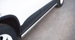 70 999 р. Защита порогов из круглой трубы диаметром 63 мм (Track & Field) Russtal Volkswagen Tiguan NF рестайлинг (2011-2017) (Защита порогов с со скосами на торцах (вариант 1))  с доставкой в г. Майкоп. Увеличить фотографию 9
