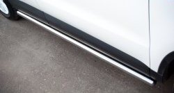 70 999 р. Защита порогов из круглой трубы диаметром 63 мм (Track & Field) Russtal Volkswagen Tiguan NF рестайлинг (2011-2017) (Защита порогов с со скосами на торцах (вариант 1))  с доставкой в г. Майкоп. Увеличить фотографию 10