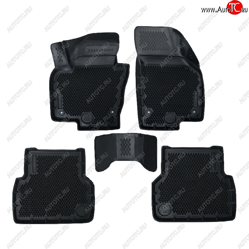 4 399 р. Коврики салона DELFORM ❞EVA 3D Premium❝ (термоэластопласт/ТЭП) Volkswagen Tiguan NF рестайлинг (2011-2017)  с доставкой в г. Майкоп