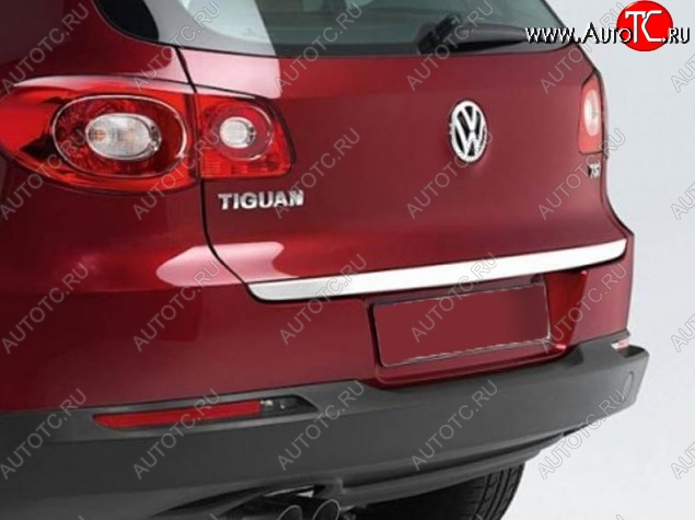 4 199 р. Накладка на крышку багажника СТ Volkswagen Tiguan NF рестайлинг (2011-2017)  с доставкой в г. Майкоп