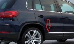8 049 р. Молдинги CT Volkswagen Tiguan NF рестайлинг (2011-2017) (Неокрашенные)  с доставкой в г. Майкоп. Увеличить фотографию 2