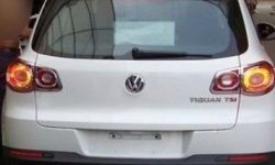 4 749 р. Накладки на фонари СТ Volkswagen Tiguan NF рестайлинг (2011-2017) (Неокрашенные)  с доставкой в г. Майкоп. Увеличить фотографию 2