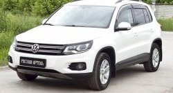 669 р. Реснички на фары RA Volkswagen Tiguan NF рестайлинг (2011-2017) (Неокрашенные)  с доставкой в г. Майкоп. Увеличить фотографию 3