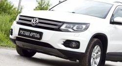 669 р. Реснички на фары RA Volkswagen Tiguan NF рестайлинг (2011-2017) (Неокрашенные)  с доставкой в г. Майкоп. Увеличить фотографию 4