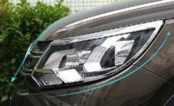 4 749 р. Реснички на фары (рестайлинг) CT v2 Volkswagen Tiguan NF рестайлинг (2011-2017) (Неокрашенные)  с доставкой в г. Майкоп. Увеличить фотографию 2