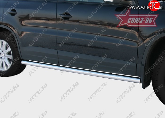 17 999 р. Защита порогов Souz-96 (d60) Volkswagen Tiguan NF рестайлинг (2011-2017)  с доставкой в г. Майкоп