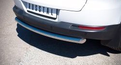 16 699 р. Одинарная защита заднего бампера из трубы диаметром 63 мм (Sport & Style) SLITKOFF Volkswagen Tiguan NF рестайлинг (2011-2017)  с доставкой в г. Майкоп. Увеличить фотографию 2