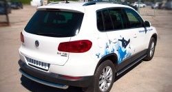 16 699 р. Одинарная защита заднего бампера из трубы диаметром 63 мм (Sport & Style) SLITKOFF Volkswagen Tiguan NF рестайлинг (2011-2017)  с доставкой в г. Майкоп. Увеличить фотографию 4
