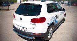16 999 р. Одинарная защита заднего бампера из трубы диаметром 76 мм (Sport & Style) SLITKOFF Volkswagen Tiguan NF рестайлинг (2011-2017)  с доставкой в г. Майкоп. Увеличить фотографию 2
