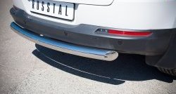 16 999 р. Одинарная защита заднего бампера из трубы диаметром 76 мм (Sport & Style) SLITKOFF Volkswagen Tiguan NF рестайлинг (2011-2017)  с доставкой в г. Майкоп. Увеличить фотографию 3