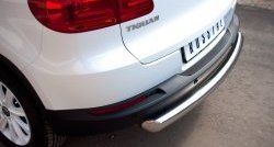 16 999 р. Защита заднего бампера (Ø76 мм, нержавейка,Track & Field) SLITKOFF Volkswagen Tiguan NF рестайлинг (2011-2017)  с доставкой в г. Майкоп. Увеличить фотографию 2