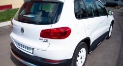16 999 р. Защита заднего бампера (Ø76 мм, нержавейка,Track & Field) SLITKOFF Volkswagen Tiguan NF рестайлинг (2011-2017)  с доставкой в г. Майкоп. Увеличить фотографию 4