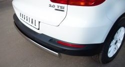 11 599 р. Защита заднего бампера (Ø75x42 мм, нержавейка) Russtal Volkswagen Tiguan NF рестайлинг (2011-2017)  с доставкой в г. Майкоп. Увеличить фотографию 4