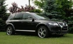 9 649 р. Накладки на колёсные арки CT Volkswagen Touareg 1 GP дорестайлинг (2002-2007) (Неокрашенные)  с доставкой в г. Майкоп. Увеличить фотографию 2