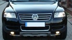 8 349 р. Накладка на передний бампер King Kong v2 Volkswagen Touareg GP дорестайлинг (2002-2007) (Неокрашенная)  с доставкой в г. Майкоп. Увеличить фотографию 2