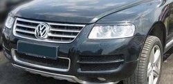 1 099 р. Реснички на фары CT v1 Volkswagen Touareg GP дорестайлинг (2002-2007) (Неокрашенные)  с доставкой в г. Майкоп. Увеличить фотографию 3