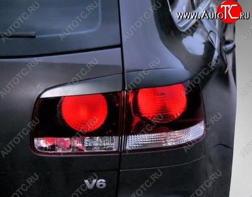 1 299 р. Реснички на фонари CT Volkswagen Touareg 1 GP рестайлинг (2006-2010) (Неокрашенные)  с доставкой в г. Майкоп