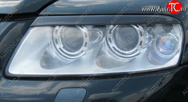 1 099 р. Реснички на фары CT v1 Volkswagen Touareg GP дорестайлинг (2002-2007) (Неокрашенные)  с доставкой в г. Майкоп