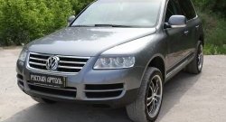 899 р. Реснички на фары RA Volkswagen Touareg GP дорестайлинг (2002-2007) (Неокрашенные)  с доставкой в г. Майкоп. Увеличить фотографию 5