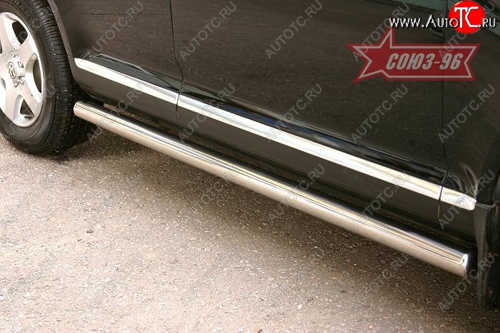 15 479 р. Защита порогов Souz-96 (d76) Volkswagen Touareg GP дорестайлинг (2002-2007)  с доставкой в г. Майкоп