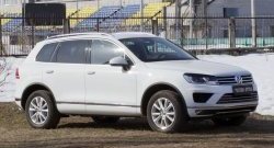 799 р. Реснички на фары RA Volkswagen Touareg NF рестайлинг (2014-2018) (Неокрашенные)  с доставкой в г. Майкоп. Увеличить фотографию 2