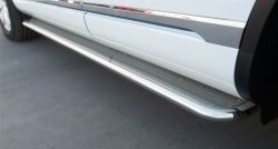 84 999 р. Широкая защита порогов Russtal Volkswagen Touareg NF рестайлинг (2014-2018) (Поверхность листа (вариант 1))  с доставкой в г. Майкоп. Увеличить фотографию 6