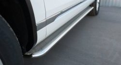 84 999 р. Широкая защита порогов Russtal Volkswagen Touareg NF рестайлинг (2014-2018) (Поверхность листа (вариант 1))  с доставкой в г. Майкоп. Увеличить фотографию 9