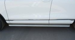 84 999 р. Широкая защита порогов Russtal Volkswagen Touareg NF рестайлинг (2014-2018) (Поверхность листа (вариант 1))  с доставкой в г. Майкоп. Увеличить фотографию 10