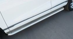 94 999 р. Широкая защита порогов Russtal Volkswagen Touareg NF рестайлинг (2014-2018) (Поверхность листа (вариант 1))  с доставкой в г. Майкоп. Увеличить фотографию 5