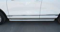94 999 р. Широкая защита порогов Russtal Volkswagen Touareg NF рестайлинг (2014-2018) (Поверхность листа (вариант 1))  с доставкой в г. Майкоп. Увеличить фотографию 7