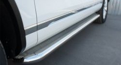 94 999 р. Широкая защита порогов Russtal Volkswagen Touareg NF рестайлинг (2014-2018) (Поверхность листа (вариант 1))  с доставкой в г. Майкоп. Увеличить фотографию 10