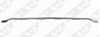Молдинг переднего бампера SAT (Хром) Volkswagen Touareg NF рестайлинг (2014-2018) (Цвет: хром)