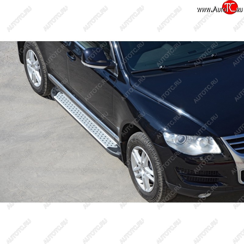 21 799 р. Порожки для ног Бумер (алюминий) Volkswagen Touareg GP рестайлинг (2006-2010)  с доставкой в г. Майкоп