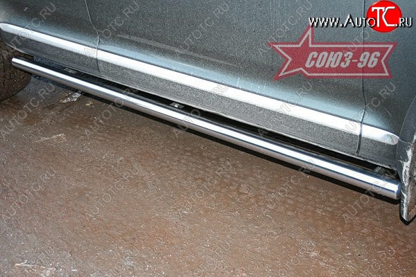 15 020 р. Защита порогов Souz-96 (d60) Volkswagen Touareg GP рестайлинг (2006-2010)  с доставкой в г. Майкоп