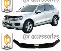Дефлектор капота CA Plastic exclusive Volkswagen Touareg NF рестайлинг (2014-2018)