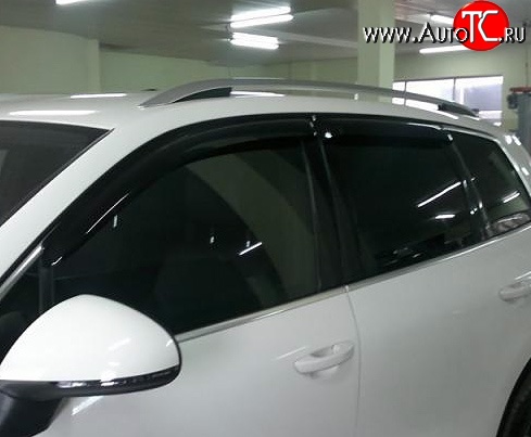 3 199 р. Дефлекторы окон (ветровики) Novline 4 шт Volkswagen Touareg NF дорестайлинг (2010-2014)  с доставкой в г. Майкоп