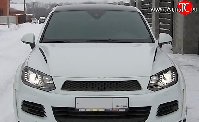 27 649 р. Пластиковый капот Enco Design Volkswagen Touareg NF дорестайлинг (2010-2014) (Неокрашенный)  с доставкой в г. Майкоп