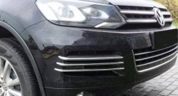 14 399 р. Вставки в боковые воздуховоды перднего бампера СТ Volkswagen Touareg NF дорестайлинг (2010-2014)  с доставкой в г. Майкоп. Увеличить фотографию 2