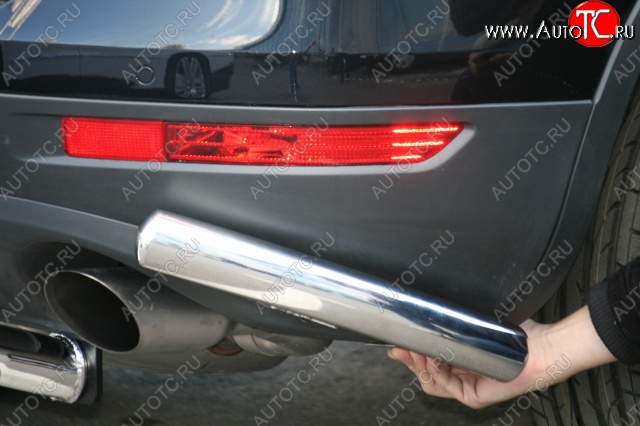 10 259 р. Защита заднего бампера уголки d 60 (компл 2шт.) Souz_96 Volkswagen Touareg NF дорестайлинг (2010-2014)  с доставкой в г. Майкоп