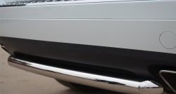 15 249 р. Одинарная защита заднего бампера из трубы диаметром 63 мм SLITKOFF Volkswagen Touareg NF дорестайлинг (2010-2014)  с доставкой в г. Майкоп. Увеличить фотографию 3