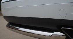 15 549 р. Одинарная защита заднего бампера из трубы диаметром 76 мм SLITKOFF Volkswagen Touareg NF дорестайлинг (2010-2014)  с доставкой в г. Майкоп. Увеличить фотографию 3