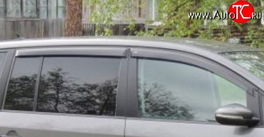 999 р. Комплект дефлекторов окон (ветровиков) 4 шт. (рестайлинг) Russtal Volkswagen Touran 1T дорестайлинг минивэн (2003-2006)  с доставкой в г. Майкоп